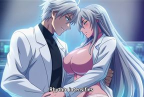 Mad scientist creates perfect futanari clone of himself for sex desire