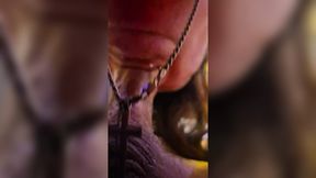 Deep throat takes in the prize and swallows it whole