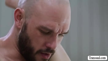 Petite secretary craves for bald boss cock