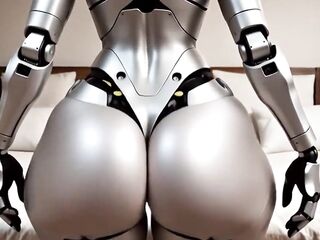 Prototype Test Gone Wild - Curvy Sex Robot Shows How To Ride A Large Wang And Gets Creampied
