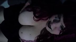Hot Chubby MILF with Big Natural Tits playing with a BWC dildo