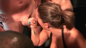 BUKKAKE FESTIVAL - Cock loving girls prepare for massive bukkake orgy cumshot (Missy Kink)