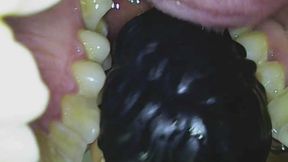 I use the retractor and the endoscope, crushing the doll's face with sharp canines