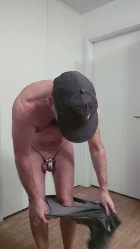 Naked and ready to serve   Clip 1