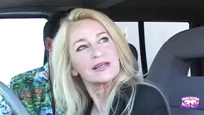 Hot blonde MILF rides cowgirl on job with coworker