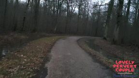 Homemade: Milf enjoys forest fuck, gets cumshot on her ass&#x1F351;