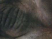 Black Chub with a hairy ass mild contractions