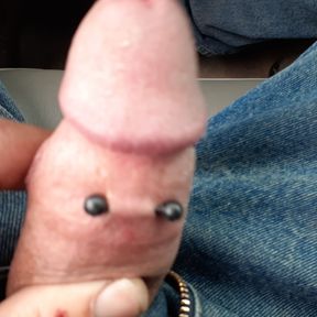 Pierced man meat jacked