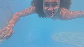 Naked underwater