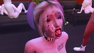 audacious harley quinn became a sex slave of a group of perverted big members who arranged rough anal sex and bukkage l porn parody sims me hentai sfm