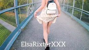 My hot walk in the park, public flashing ElsaRixtetXXX