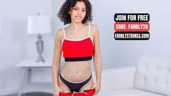Step sis Dani Diaz gets filled by Rion King before cum on her ebony pussy
