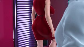 Stepmom Invites Me Showing Her Huge Boobs And Ass In Changing Room