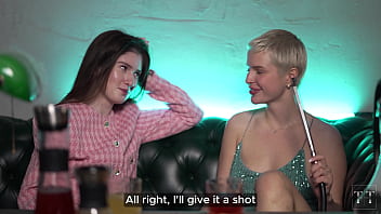 The blonde slut decided to have a hookah with my dick