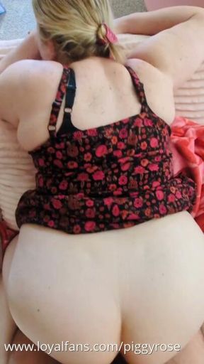 POV Piggy Rose Gets Her Sundress Pulled Up and Her Pussy Pounded From Behind by Big Bear