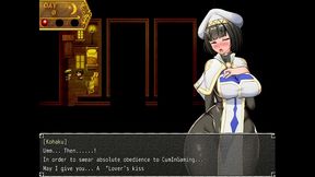 nymphomania priestess [ cuckold hentai game pornplay ] ep.3 the nun orgasm from her fisrt kiss