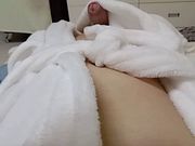 White towel covering only half