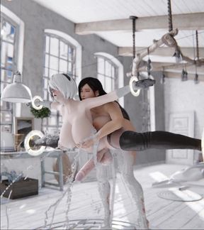 Tifa Fucking 2b Futa Shemale