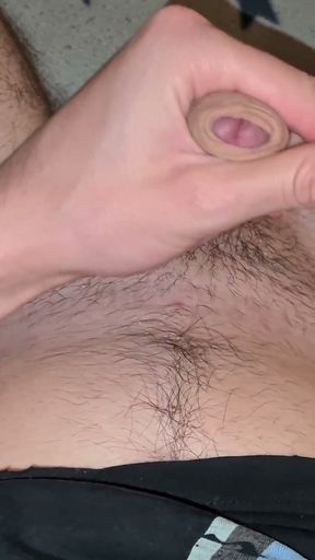 Horny moaning boy masturbating his big cock before bed 4K   Clip 3