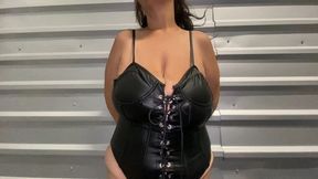 Artemis Huge Tits in a Leather Corset