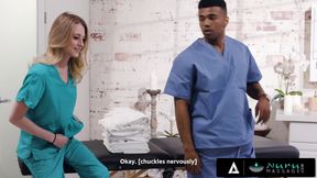 NURU MASSAGE - Kyler Quinn Gains Confidence During Oily Nuru Massage With Interracial Cum