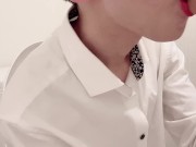 【BL】トイレ中にフェラして欲しいと言われフェラするイケメン社会人