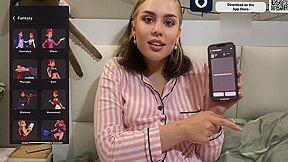 Sexy Student 18+ Plays The Role Of A Horny Maid Using A Dating App