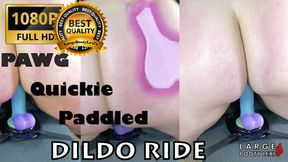 PAWG Gets Pounded – Quick Dildo Ride with a Paddle and Spanking! (1080p Portrait)