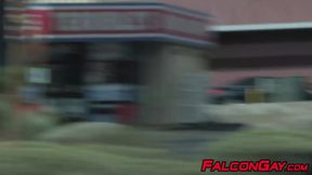 Sexy Wesley Woods and Alam Wernik face fucking hard in car
