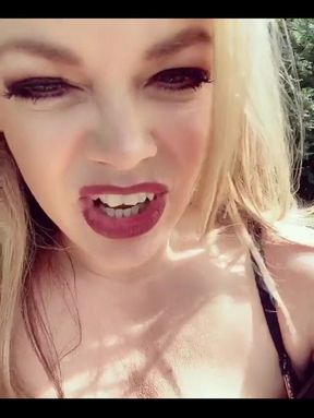 MILF Issues of My Throbbing Kitty After Mowing the Lawn on My Big Ride on Mmm