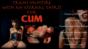TG vampire&#039;s thirst for cum masturbates