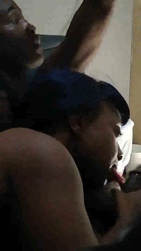 Thot in Texas - Homemade Amateur Gloryhole Ebony Milf Fucking in Private Room Part 1   Clip 3