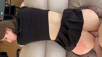 Hard anal destruction and deepthroat training for stupid maso sexslave