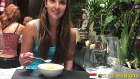 EuroSexDiary Horny Brunette Euro Pussy Creampied By Big Dick