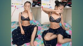 SORRY STEP-SISTER, Desi Village teen step-sister xxx video, Indian beautiful village step-sister sex video, full story Hindi Cle