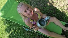 special toy I spoil my prolapse pussy on a hot summer day