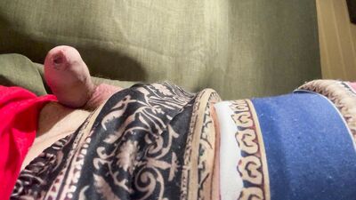 Jerking off at midnight.