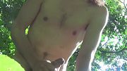 Jerking My Cock in the Woods