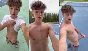 Svandy wanks on the Tennis Court