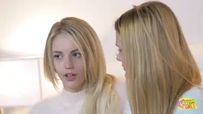 Lesbian friends get intimate with toys and tongues