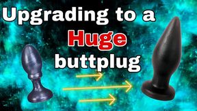 Femdom Upgrading Butt Plug! Anal Ass Stretching & Fisting