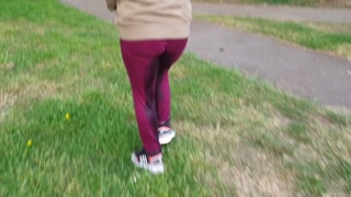 ⭐Public Wetting - And spending a whole day in pissy leggings ;)