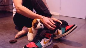 Young Guy Crushes and Rips Stuffed Toy