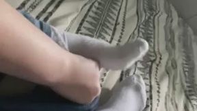 Showing off my toes and burping