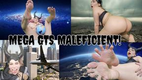 Megagiantess Maleficient Growth and crush the earth