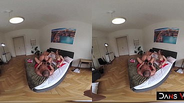 Horny Cheerleaders Serina & Katarina Surrender To Matt's Huge Cock!