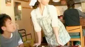 Sultry Uehara Bartender Seduces Patron After Hours Fling