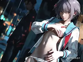 Skinny Japanese girl takes a dare and gets fucked hard
