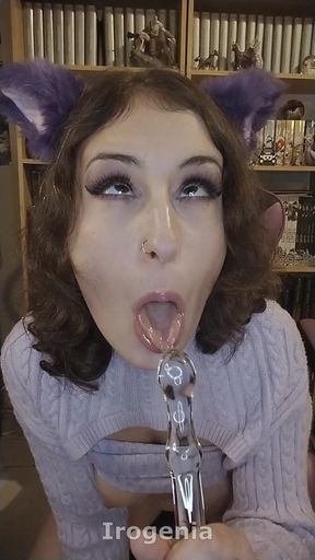 Horny Egirl Dildos Herself in Her Gaming Chair
