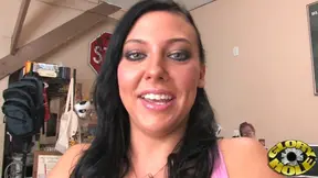 Curvy Brunette Self-Pleasures Her Booty and Busty Body